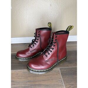 Women's Shoes Dr. Martens 1460 size 5 Eye Boots  CHERRY RED